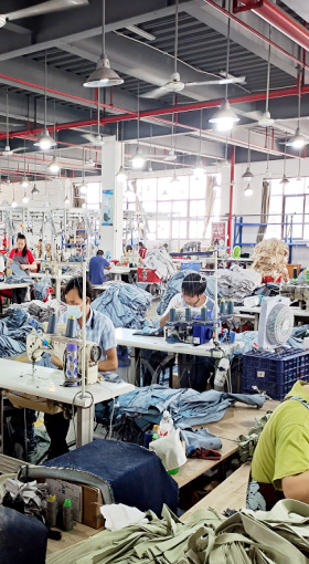 Denim jeans factory