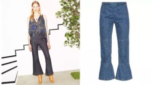 cropped flare jeans