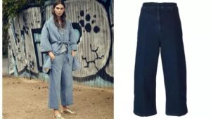 cropped wide leg jeans