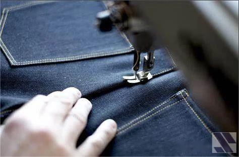 sewing denim jeans