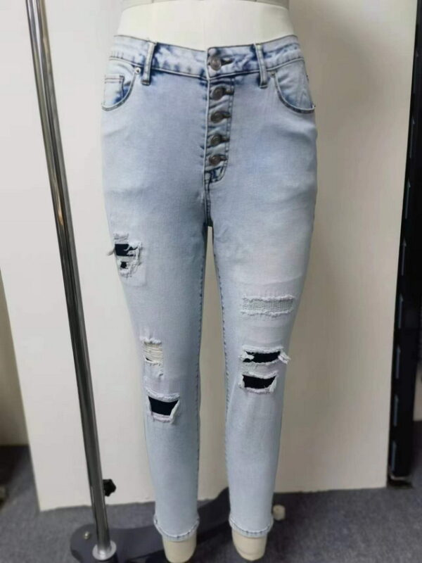 womens destruction jeans