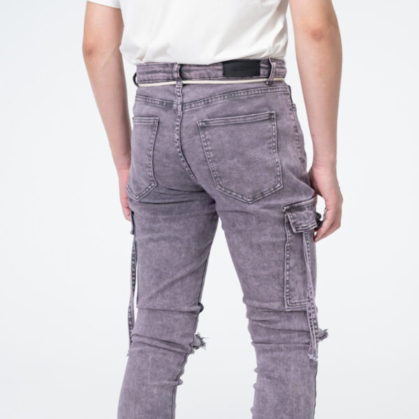 Mens cargo with destruction jeans