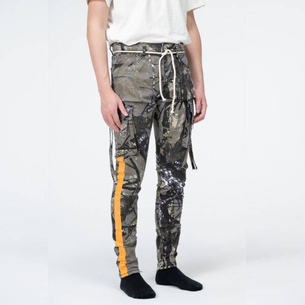 Mens printed cargo pants