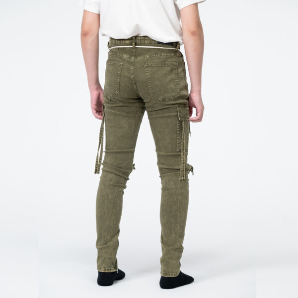 Mens cargo with destruction jeans