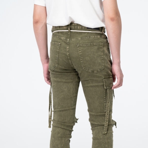 Mens cargo with destruction jeans