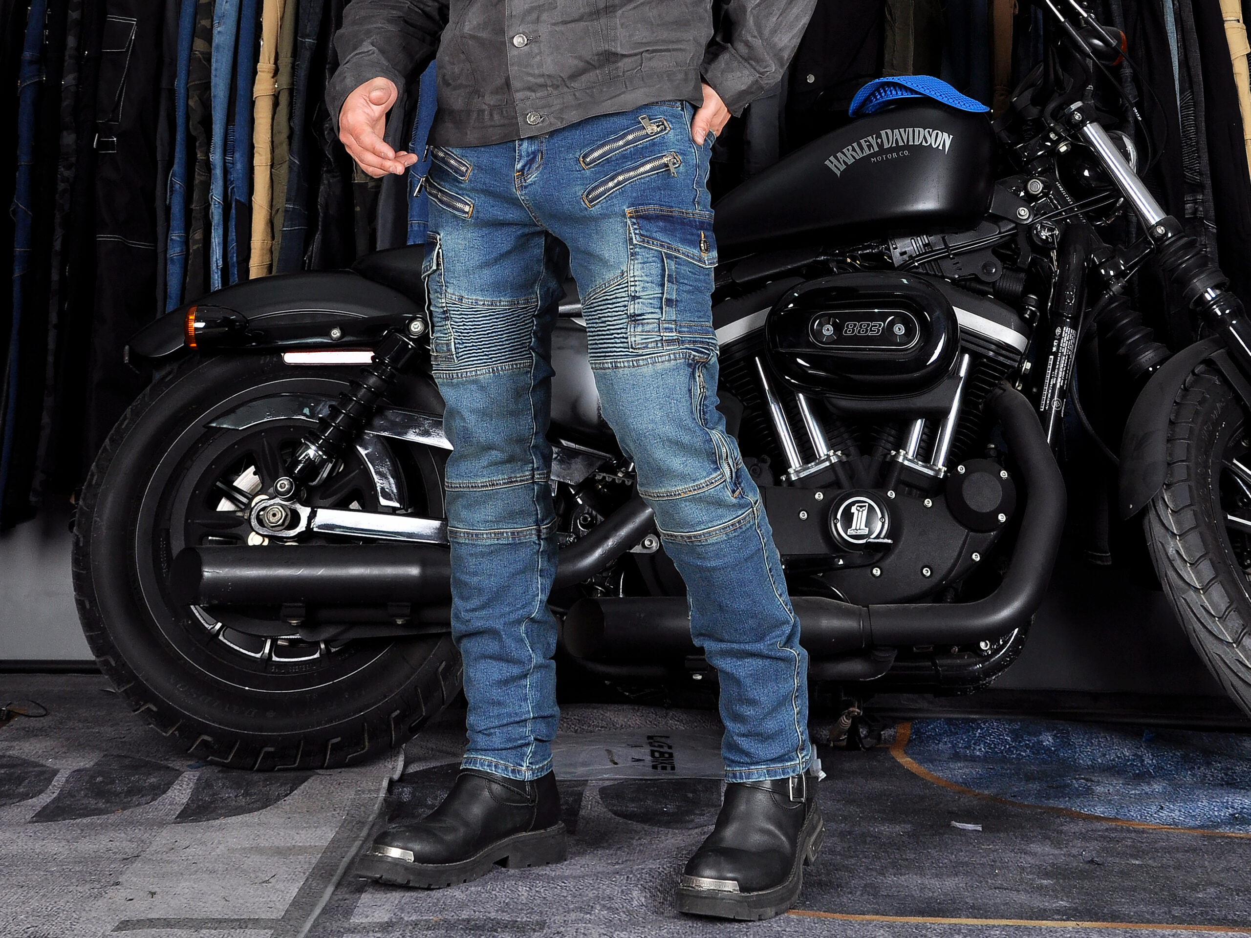 Men's motorcycle jeans